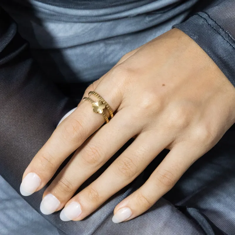Star Shaped Double Rings