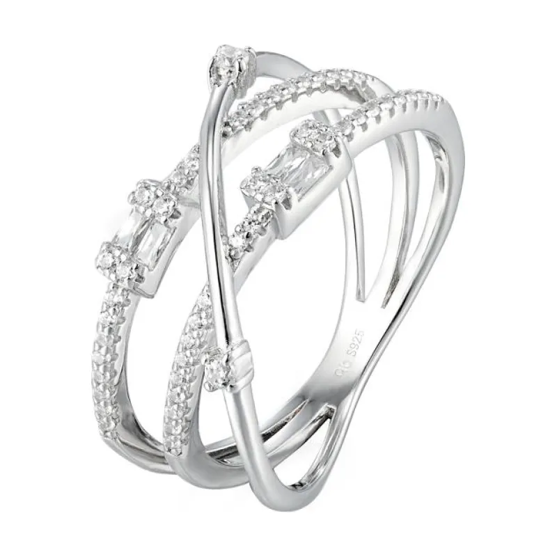 OS Triple Crossover stone Ring