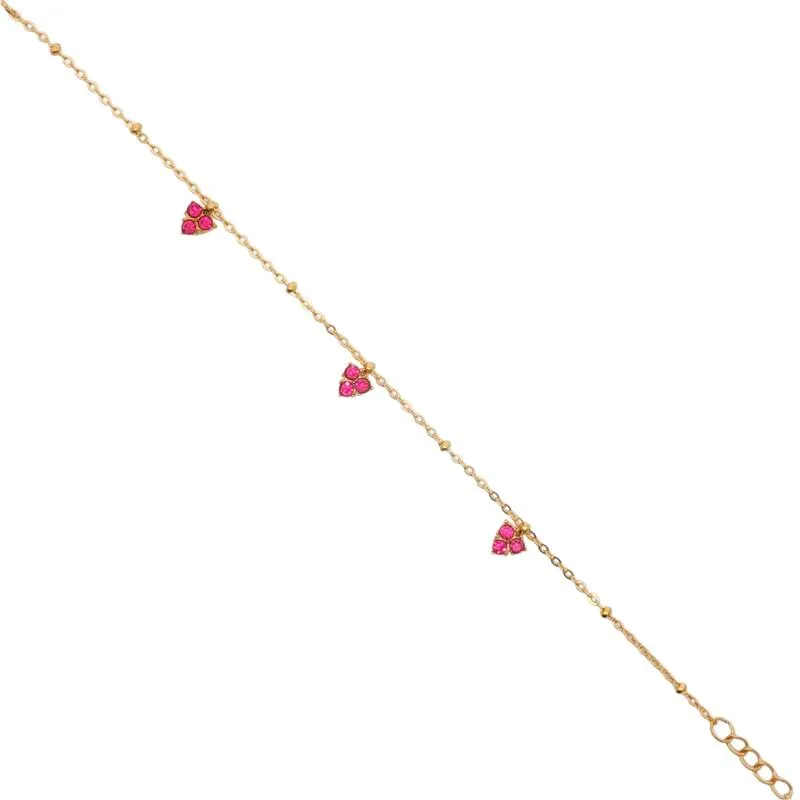 Mini - Cubic zirconia heart charms