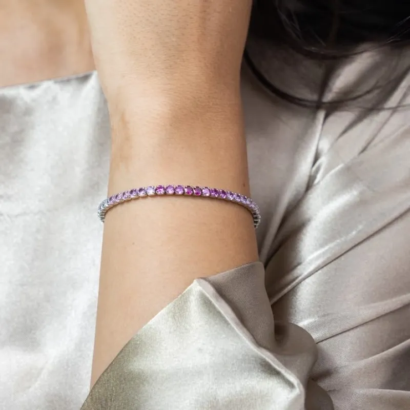 OS Mini - Triple Toned Tennis Bracelet (2.5mm)