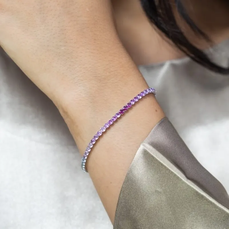 OS Mini - Triple Toned Tennis Bracelet (2.5mm)