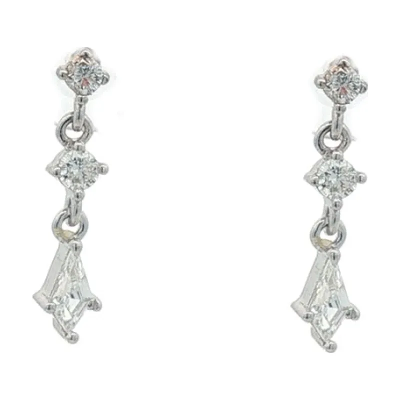 OS - Dual Stud Marquise Drop