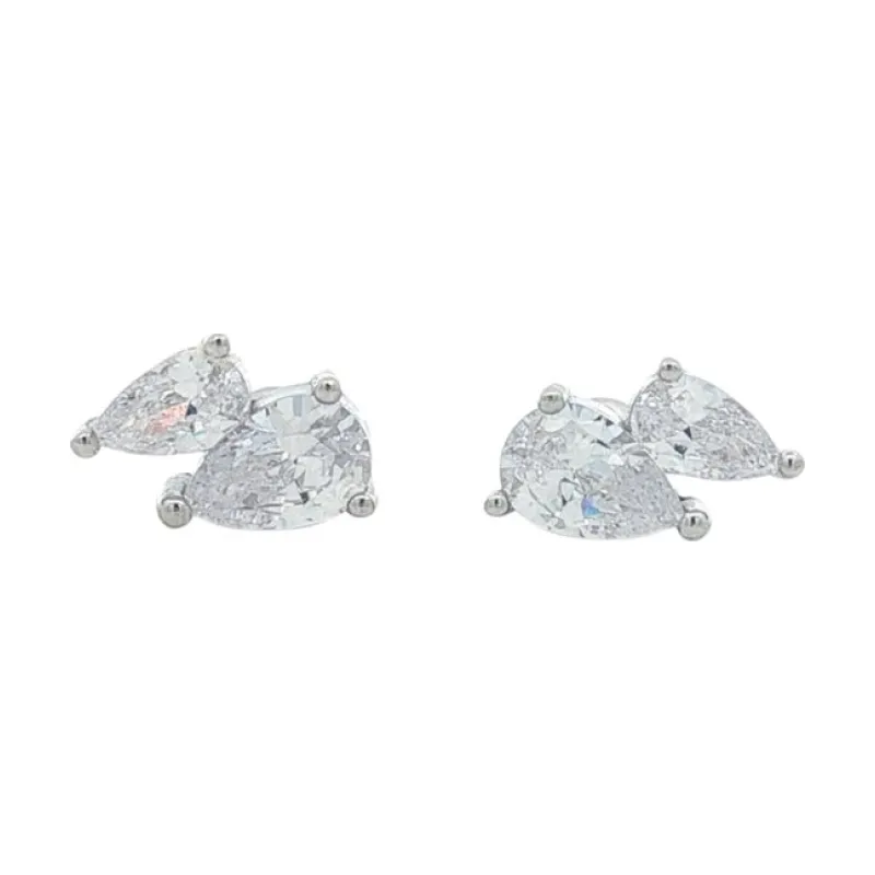 OS - 2 Pears Stone Earring