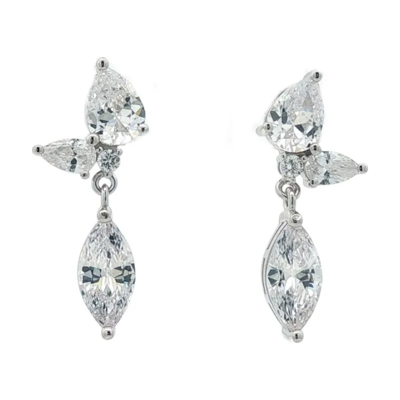 OS - Pear Cut w Marquise Drop Earring