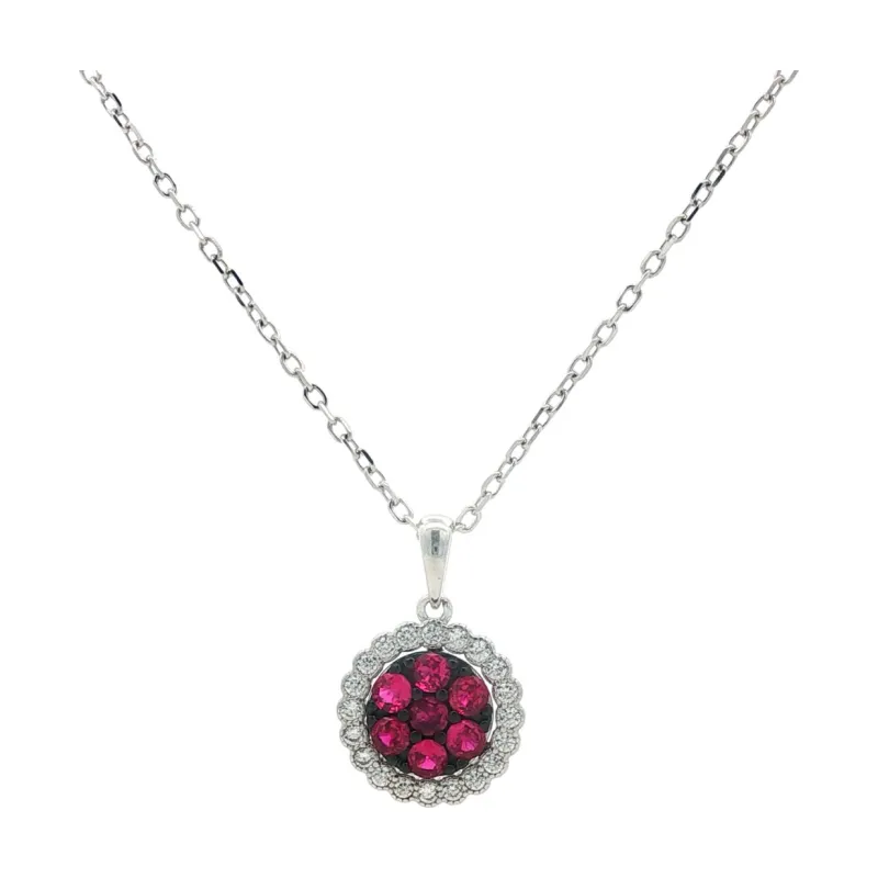 OS - Crimson Halo Necklace