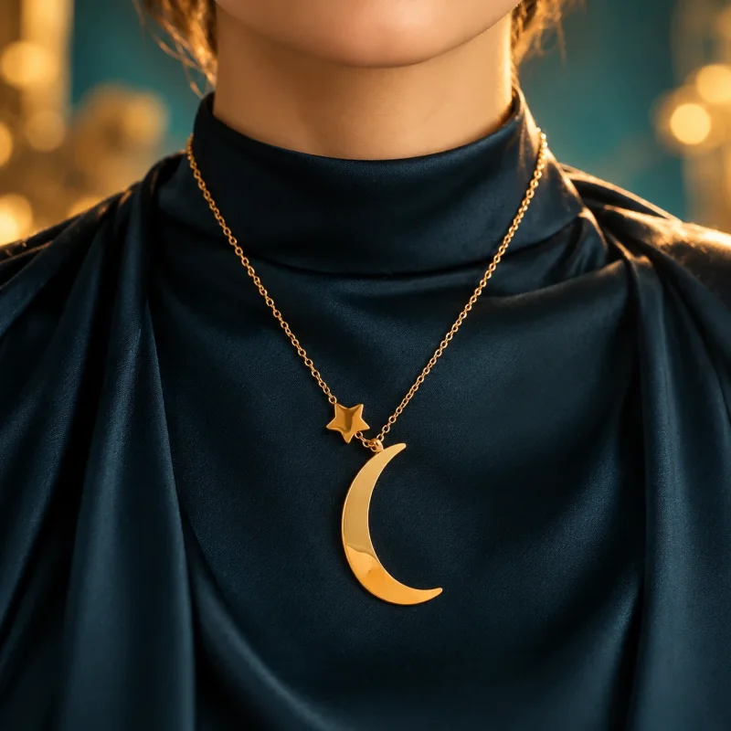 قلادة هلال طويلة