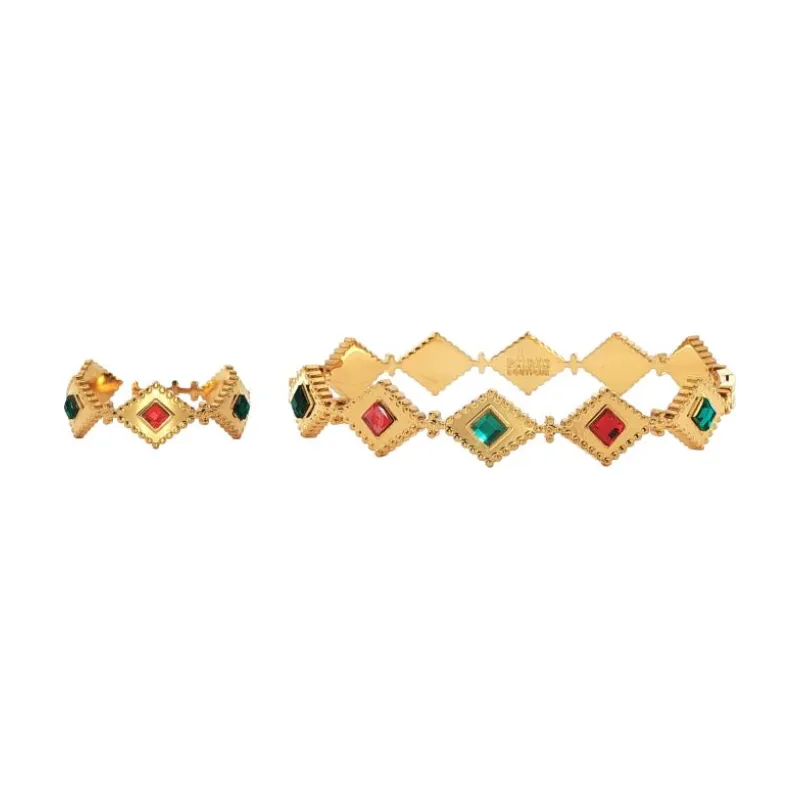 Bangle Set - Diamonds crown jewel