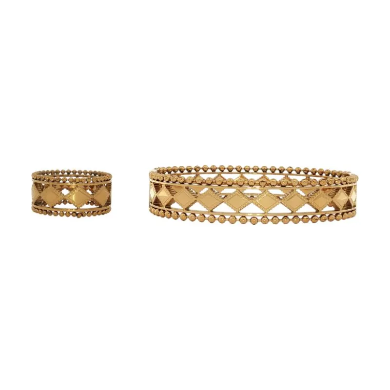 Bangle Set - Diamonds & Beads Duo