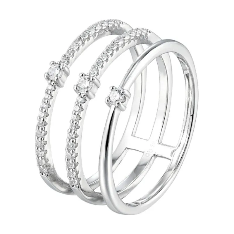 OS Triple Stone Stack Ring