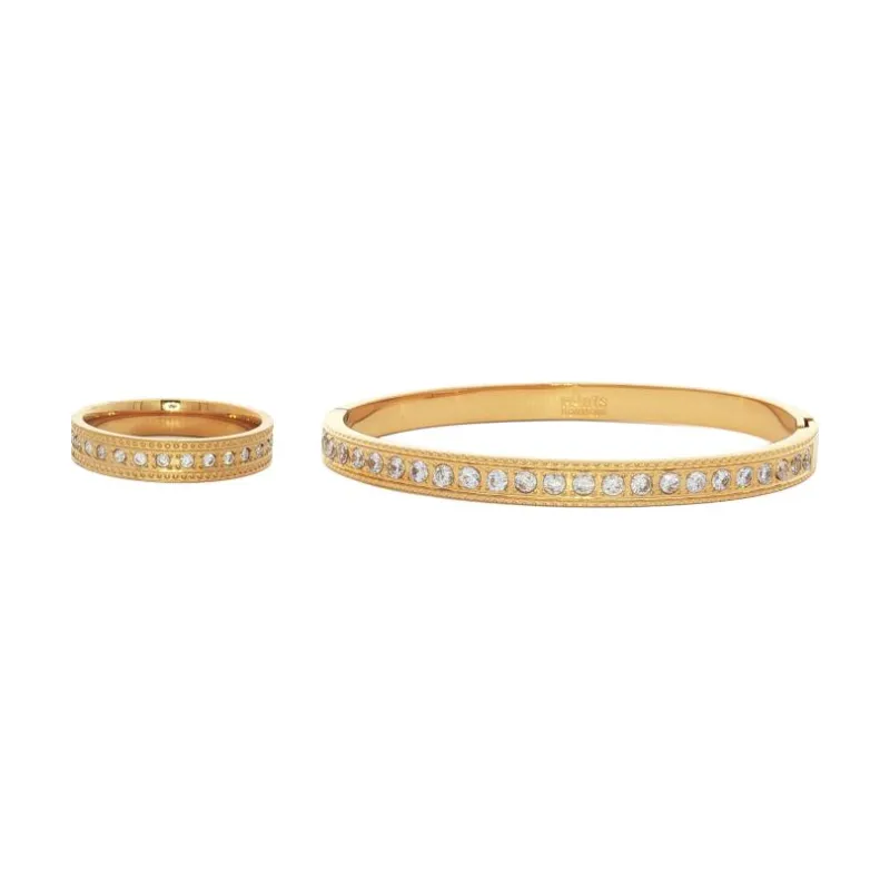 Bangle Set - Round Cut Celestial Stones