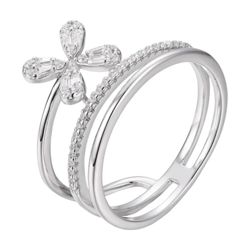 OS Triple Tier Flower Ring