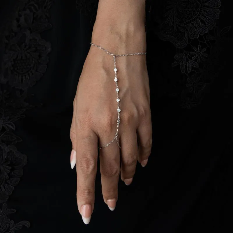 OS - 6 Crystal Ring Bracelet 
