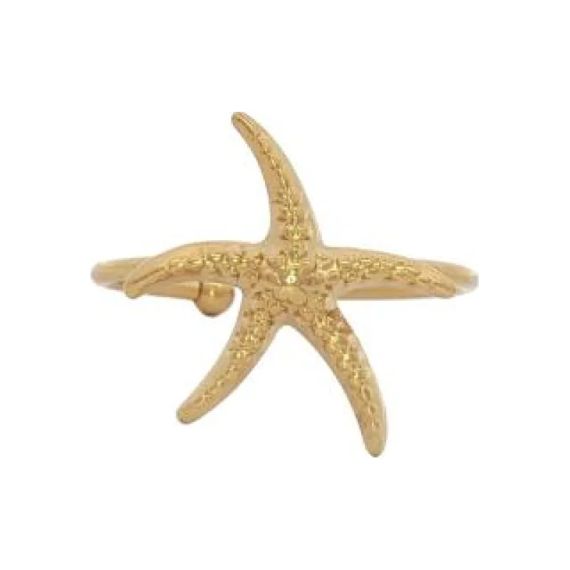 Dotted Starfish Ring (Free Size)