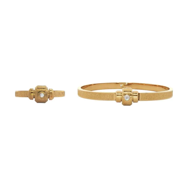 Bangle Set - Central Crystal Barrel 