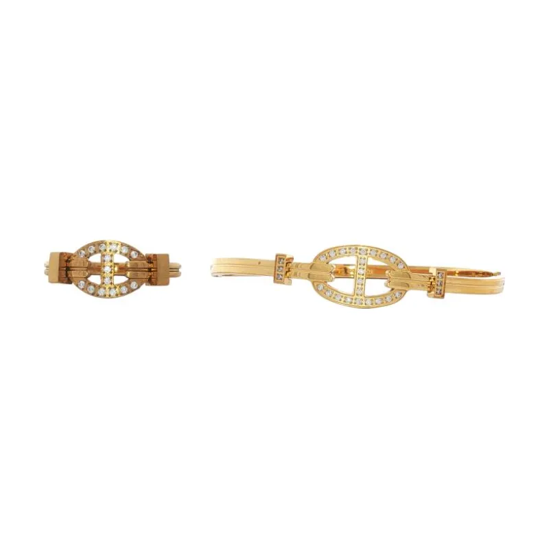 Bangle Set - Crystal Single Anchor Chain