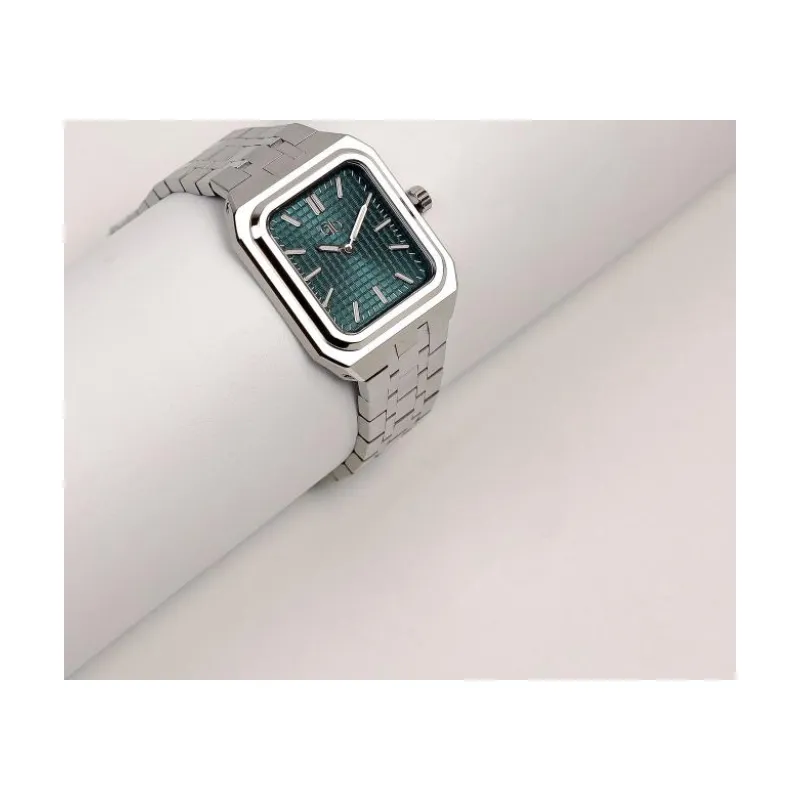 PB Rectangle Men’s Watch –  Dark Teal 