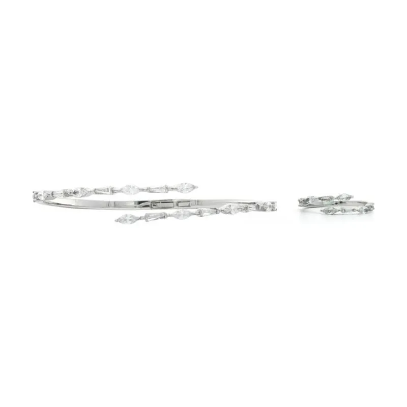 SA Bangle Set Colored Teardrop Spear