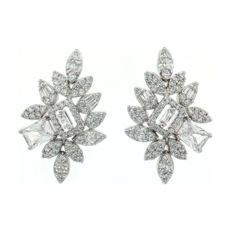SA Earrings Multi Shapes with Full Stones Rhinestone