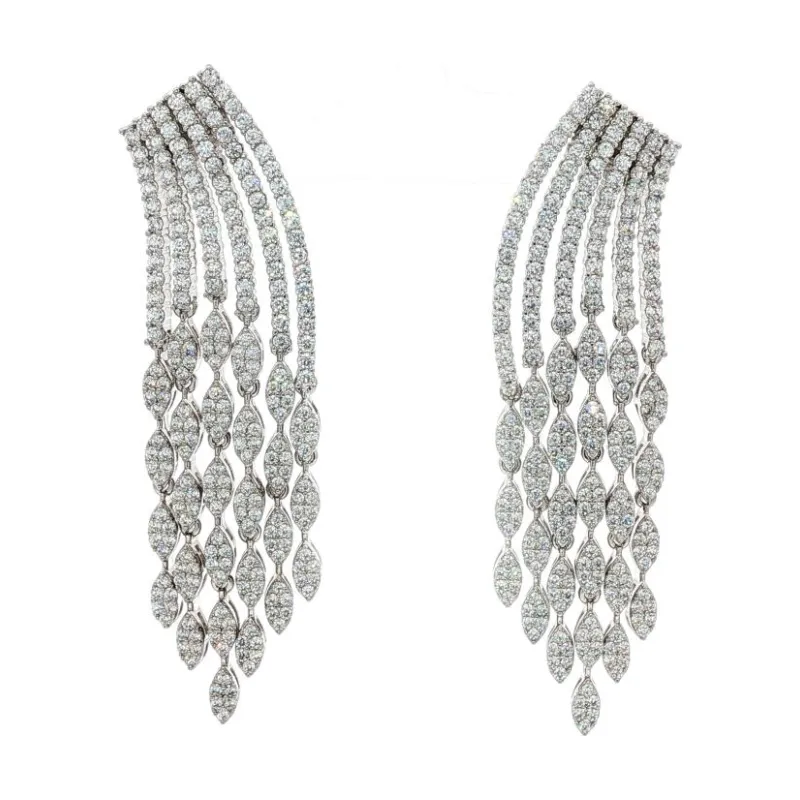 SA Earrings Tassel Spear Drops 