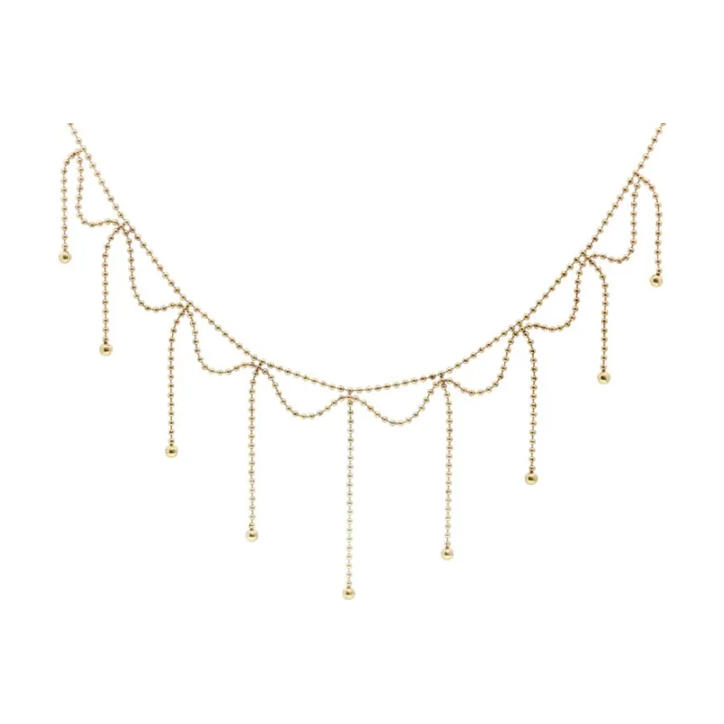 Drops & Beads Chain Necklace