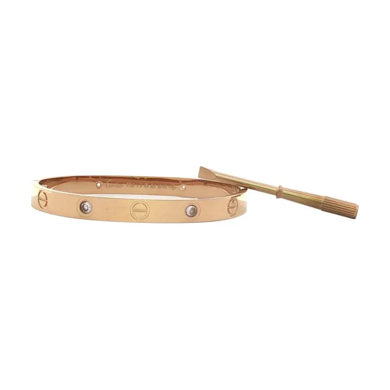 CAR Love Alternate D Screw Bangle Thick