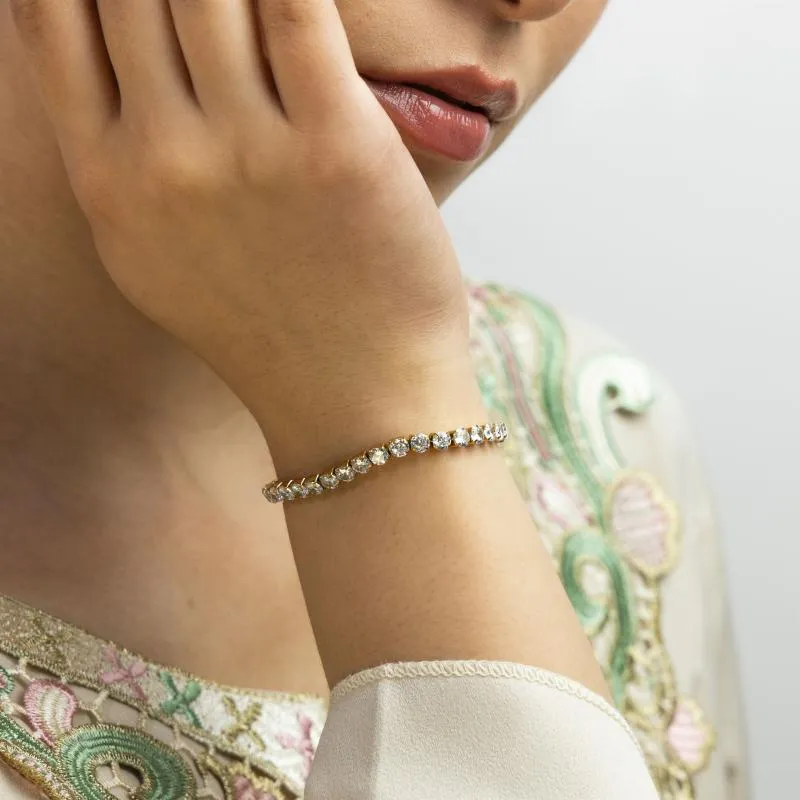 Medium Full Stone Bracelet (4mm)